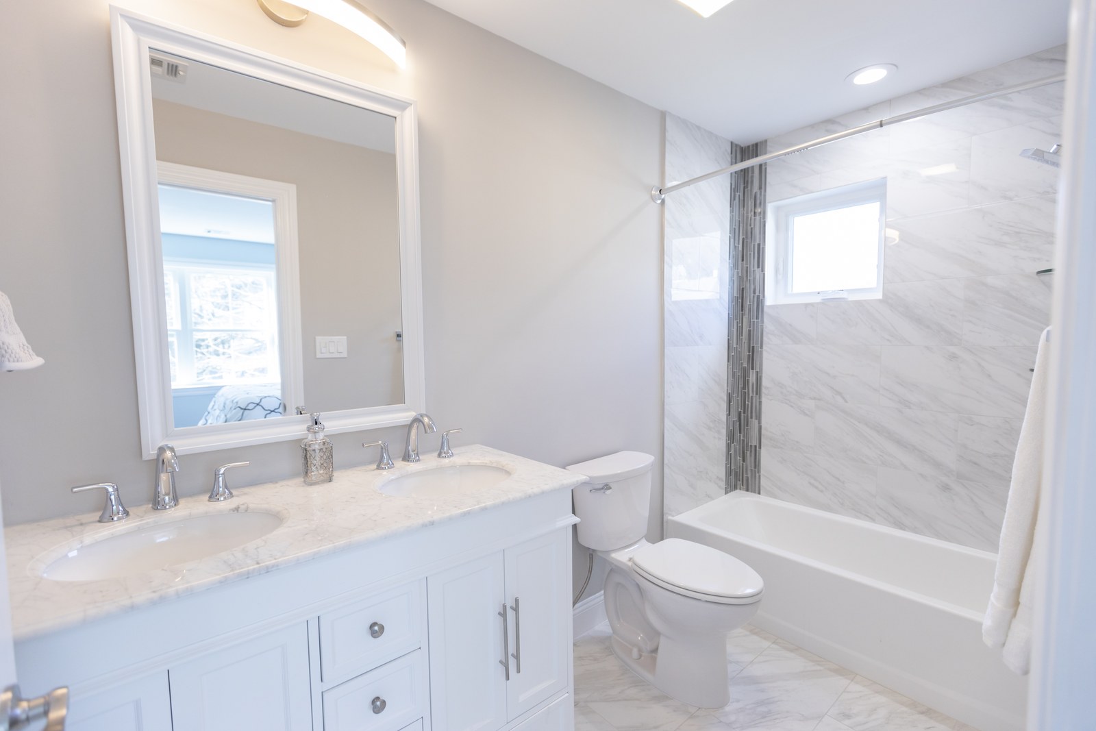 Marble bathroom remodel